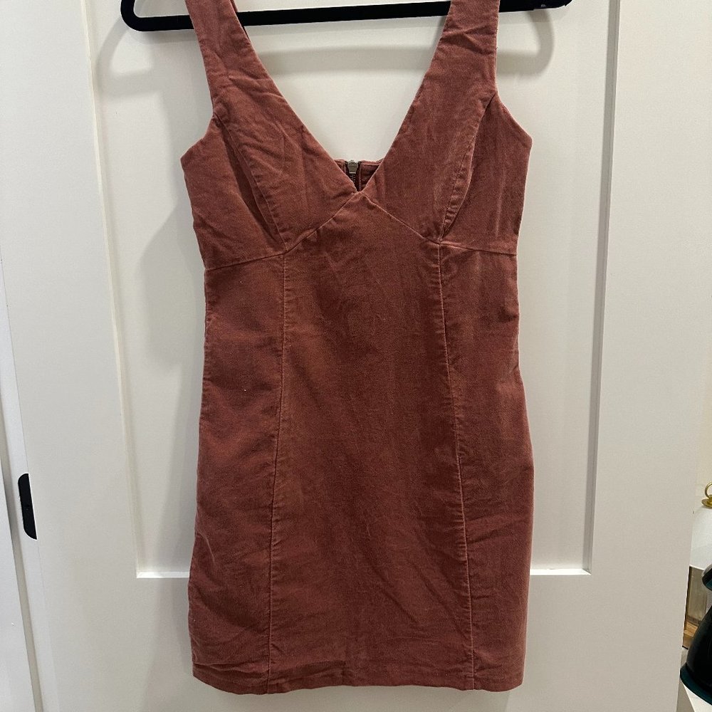 Forever 21 suede mauve dress